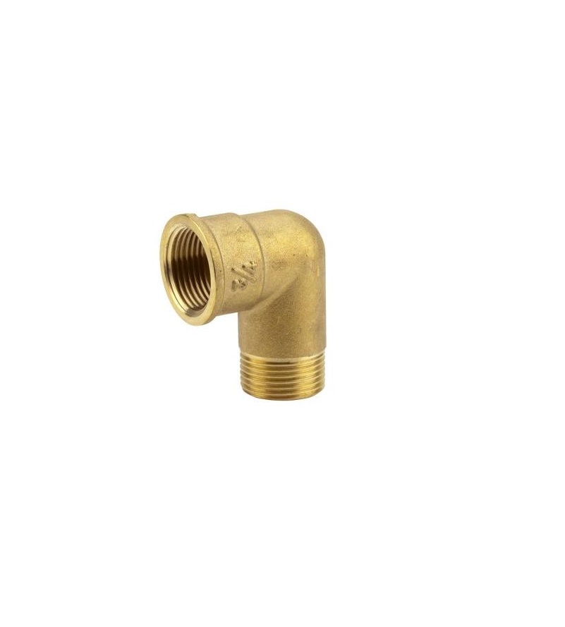 Brass Elbow Coupling with female and male thread 26,5 mm (G 3/4