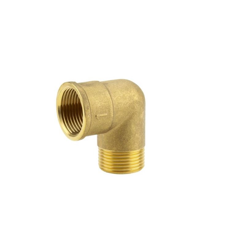 Brass Elbow Coupling with female and male thread 33,3 mm (G 1