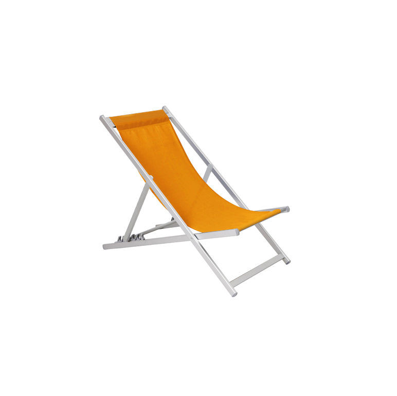Steel beach chair Orange
