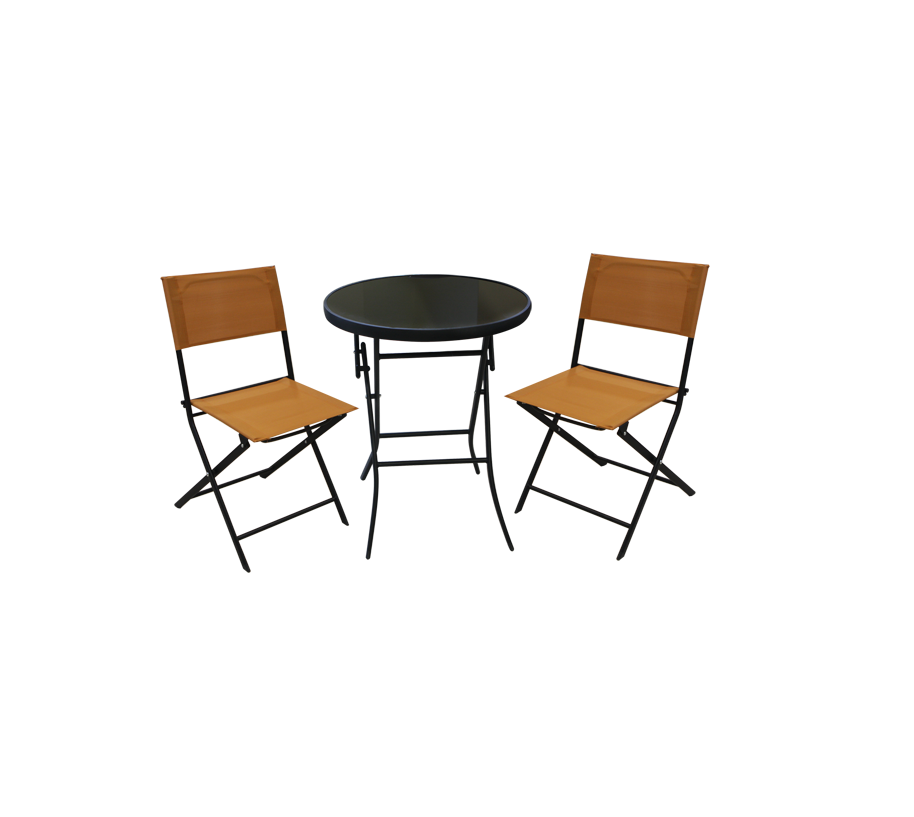 Garden set Table and Chairs Orange