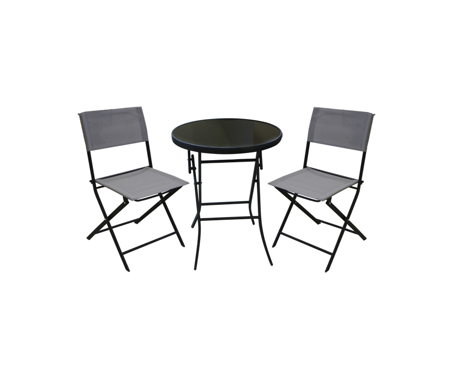 Garden set Table and Chairs Gray