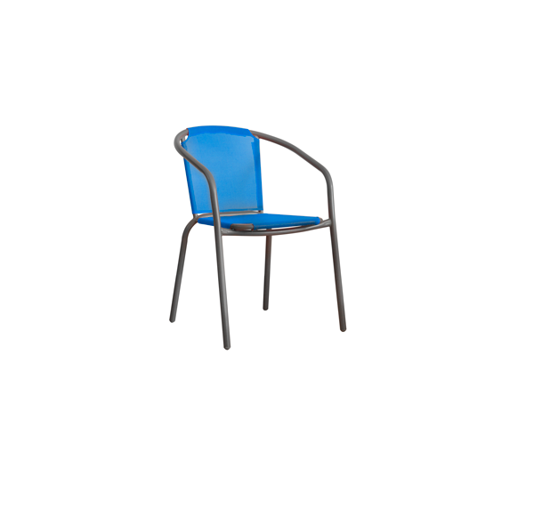 Chair - Blue Net / Gray Frame