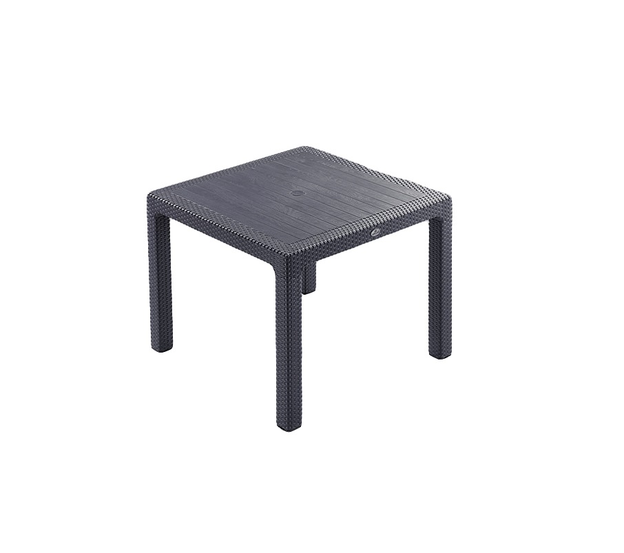 Square table NOVUSSI CLASSI RATTAN ANTRACITE