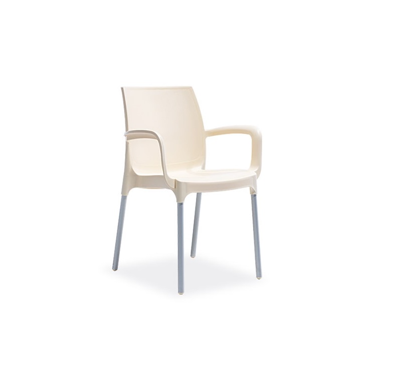 Chair NOVUSSI with armrest SUNSET CREAM