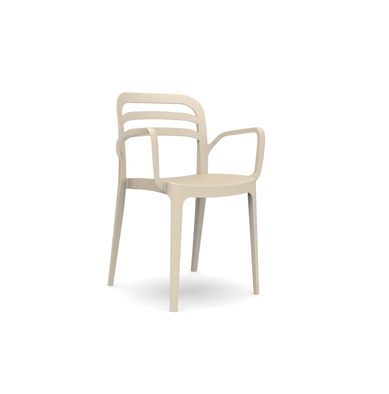 Chair NOVUSSI with armrest ASPENDOS SANDY BEIGE
