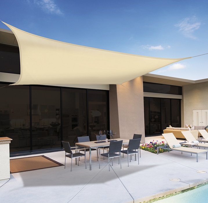 Square shading awning Nortene SUN-NET Kit
