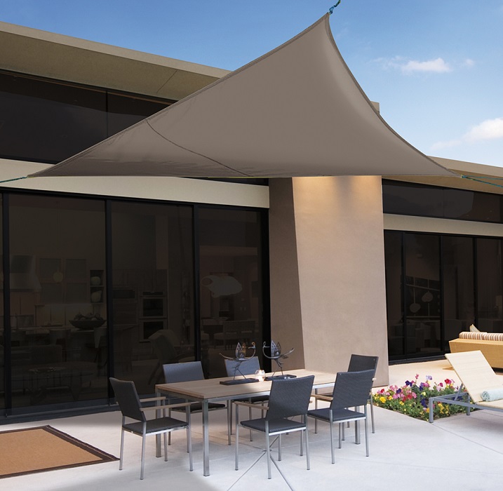 Triangular shading awning Nortene SUN-NET Kit
