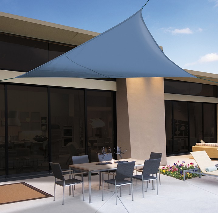 Triangular shading awning Nortene SUN-NET Kit