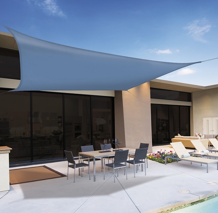 Square shading awning Nortene SUN-NET Kit
