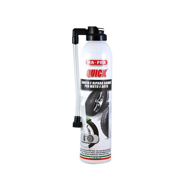 Spray for pumping all types of tires for cars and motorcycles, Ma-Fra Quick, 300ml