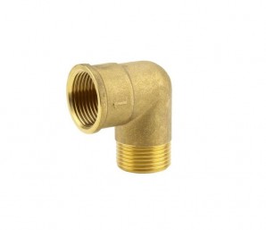 Brass Elbow Coupling with female and male thread 33,3 mm (G 1