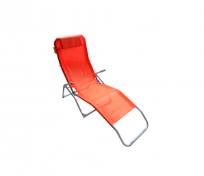 Foldable lounge chair Orange