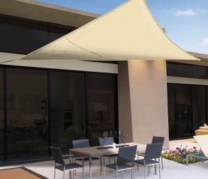 Triangular shading awning Nortene SUN-NET Kit