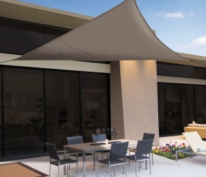 Triangular shading awning Nortene SUN-NET Kit