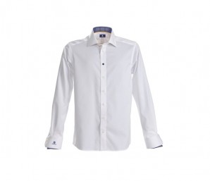 Мъжка бяла риза Husqvarna Regular Fit M