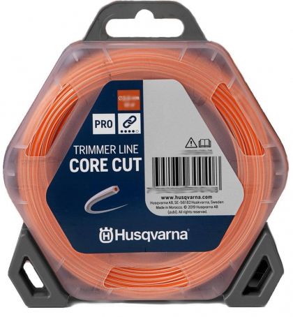 Корда Husqvarna Corecut Ø2,4mmx90m пони оранжево/полупрозрачно
