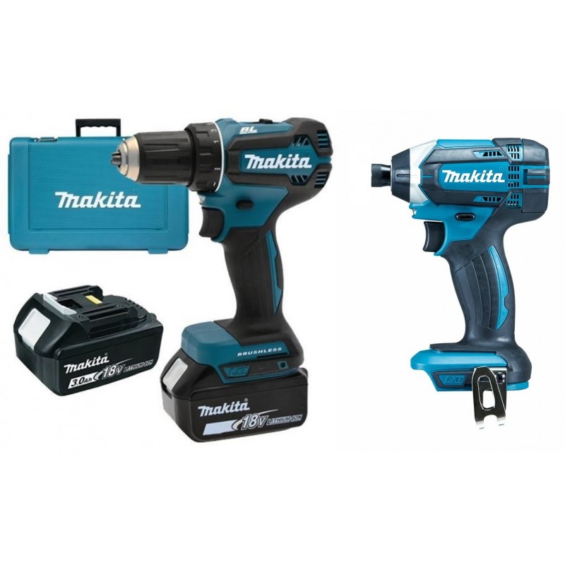 Акумулаторен ударен винтоверт Makita 18v DHP485RF3J