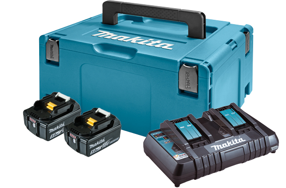  Комплект батерии Makita LXT MAKPAC 3 BL1850Bx2, DC18RD