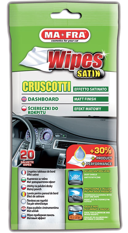 Мокри кърпи за табло 20бр Ma-Fra Wipes Satin