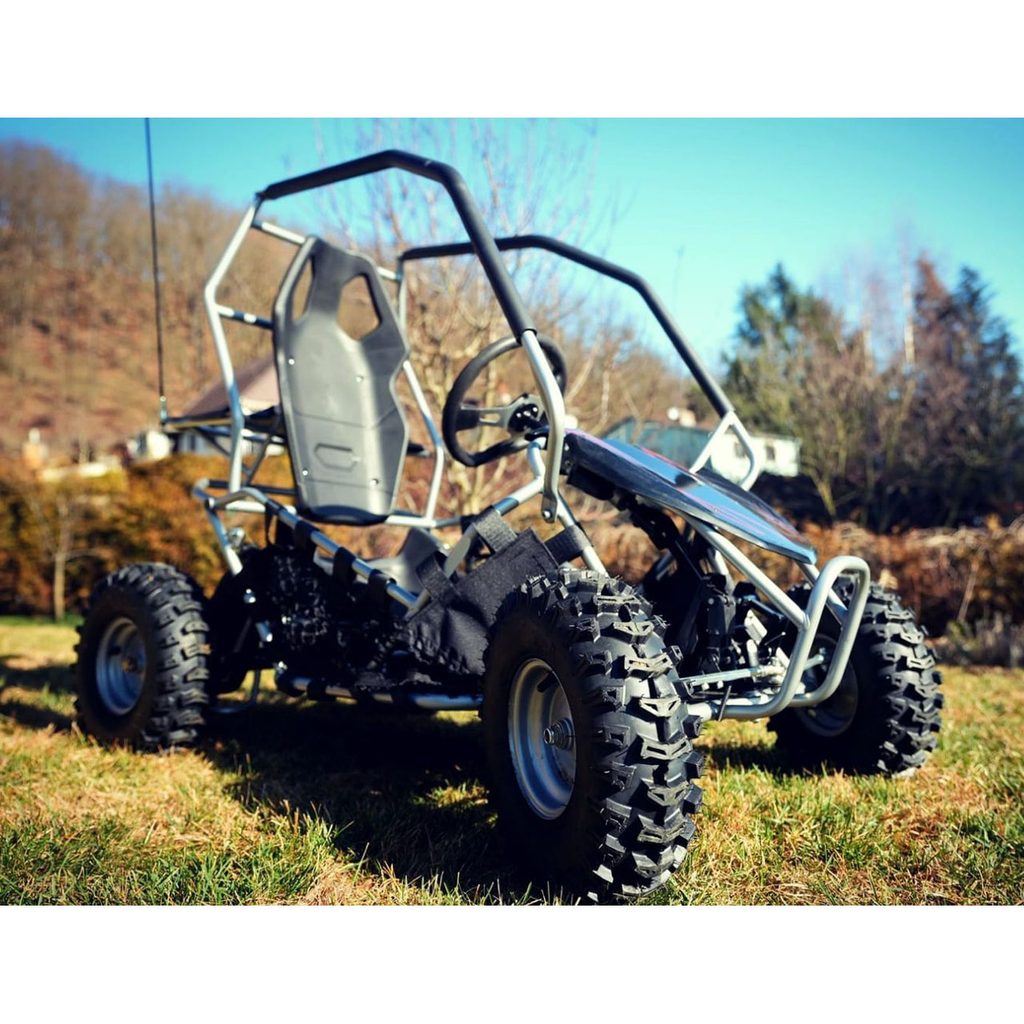 HECHT 54899 SILVER Electric Kids’ Buggy – 36V, 500W, 30 km/h, 54 kg