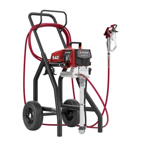 Безвъздушна машина за боядисване Titan Impact 540 Cart, 1035 W, 221 bar, 2.3 л/мин, 15 м маркуч