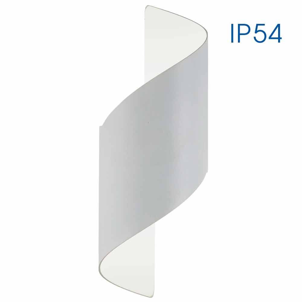 Фасаден аплик APOLLO LED 2x5W – бял, 4000K, IP54 | Външно LED осветление Vivalux
