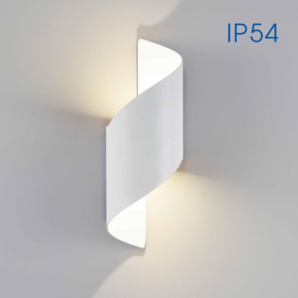 Фасаден аплик APOLLO LED 2x5W – бял, 4000K, IP54 | Външно LED осветление Vivalux