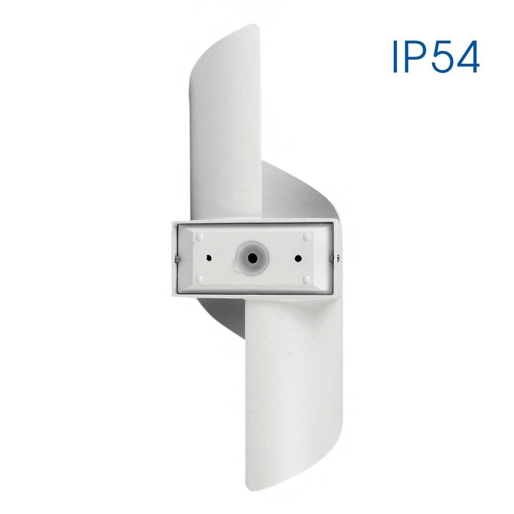 Фасаден аплик APOLLO LED 2x5W – бял, 4000K, IP54 | Външно LED осветление Vivalux