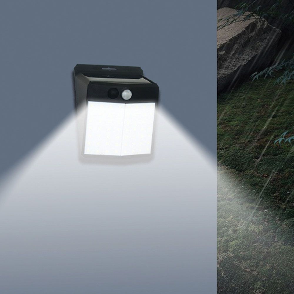 Соларно фасадно LED тяло със сензор TROY SOLAR LED ∙ PIR ∙ 2W ∙ 6400K ∙ IP44 | Външно осветление Vivalux