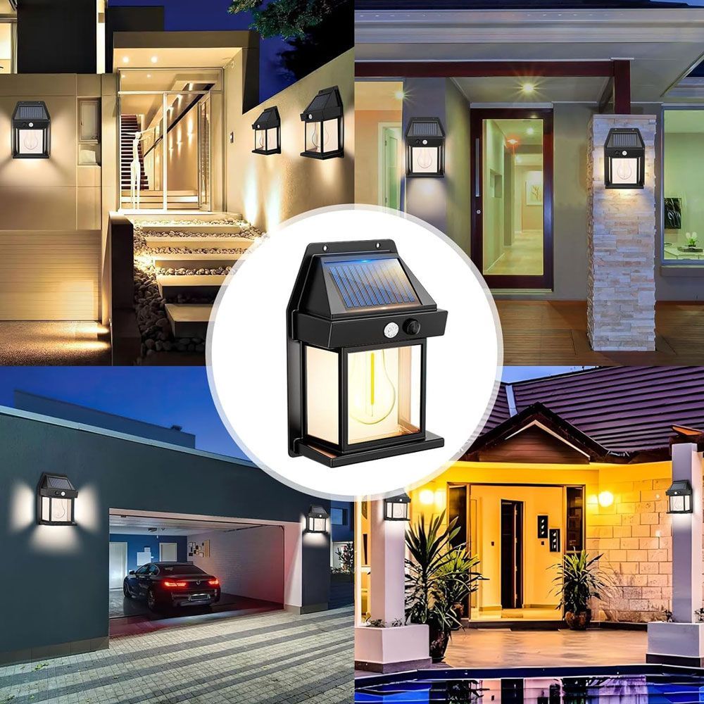 Соларно фасадно LED тяло със сензор CABANA SOLAR LED ∙ PIR ∙ 3000K ∙ IP44 | Външно осветление Vivalux