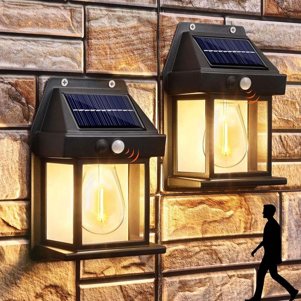 Соларно фасадно LED тяло със сензор CABANA SOLAR LED ∙ PIR ∙ 3000K ∙ IP44 | Външно осветление Vivalux