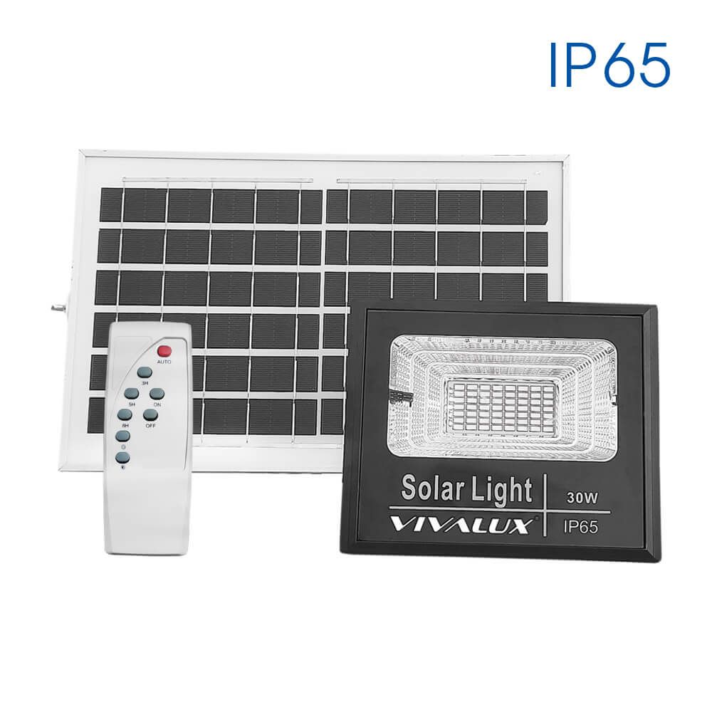 LED прожектор със соларен панел ISOLA LED ∙ 30W ∙ 350lm ∙ 6400K ∙ IP65 | Соларно външно осветление Vivalux