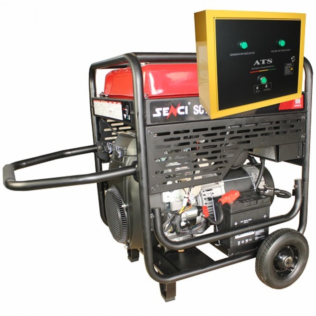 Бензинов монофазен генератор SENCI SC-13000 EVO ATS, 11 kW, 45 л, 20 к.с.