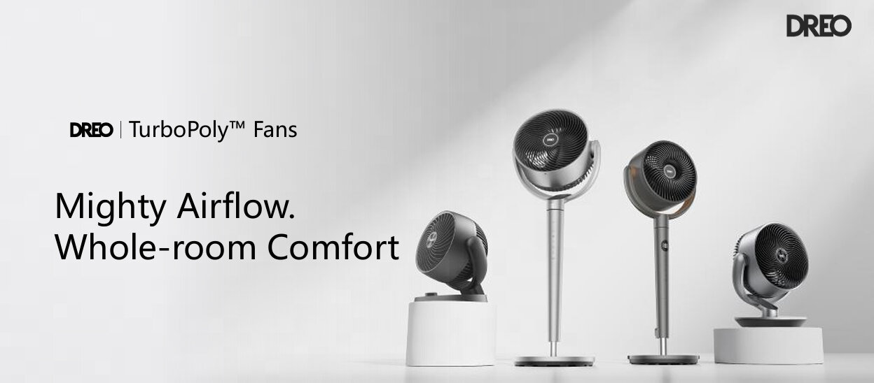 Вентилатор Dreo TurboPoly™ Fan 154, 36 W, 1597 м³/ч, 120°