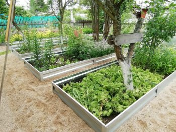 Primaterra Zinc Garden Bed 1 x 0.65 x 0.2 m, Galvanized Steel, Grey