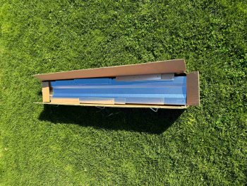 Primaterra Zinc Garden Bed 1 x 0.65 x 0.2 m, Galvanized Steel, Grey
