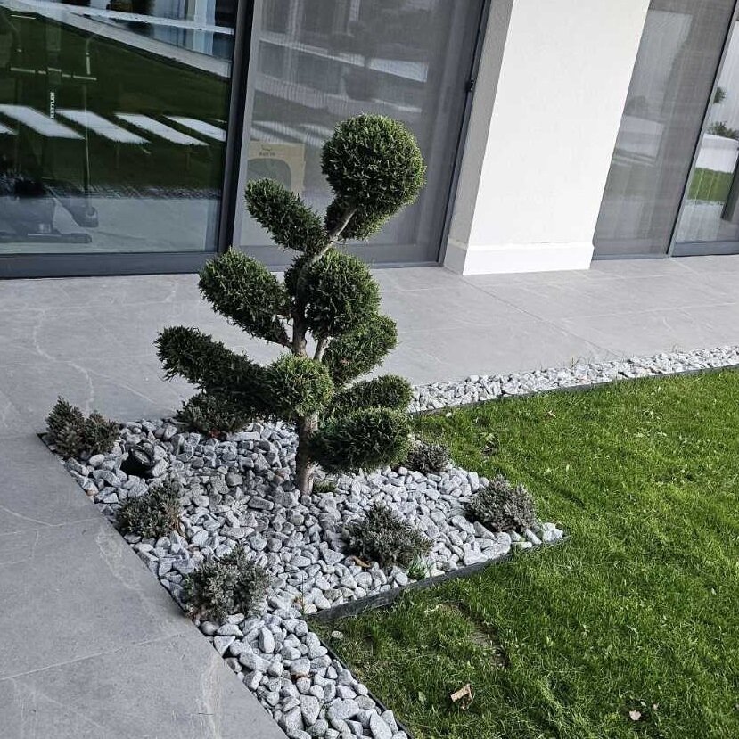 Grey Decorative Granite Stones 20 kg for Garden and Yard