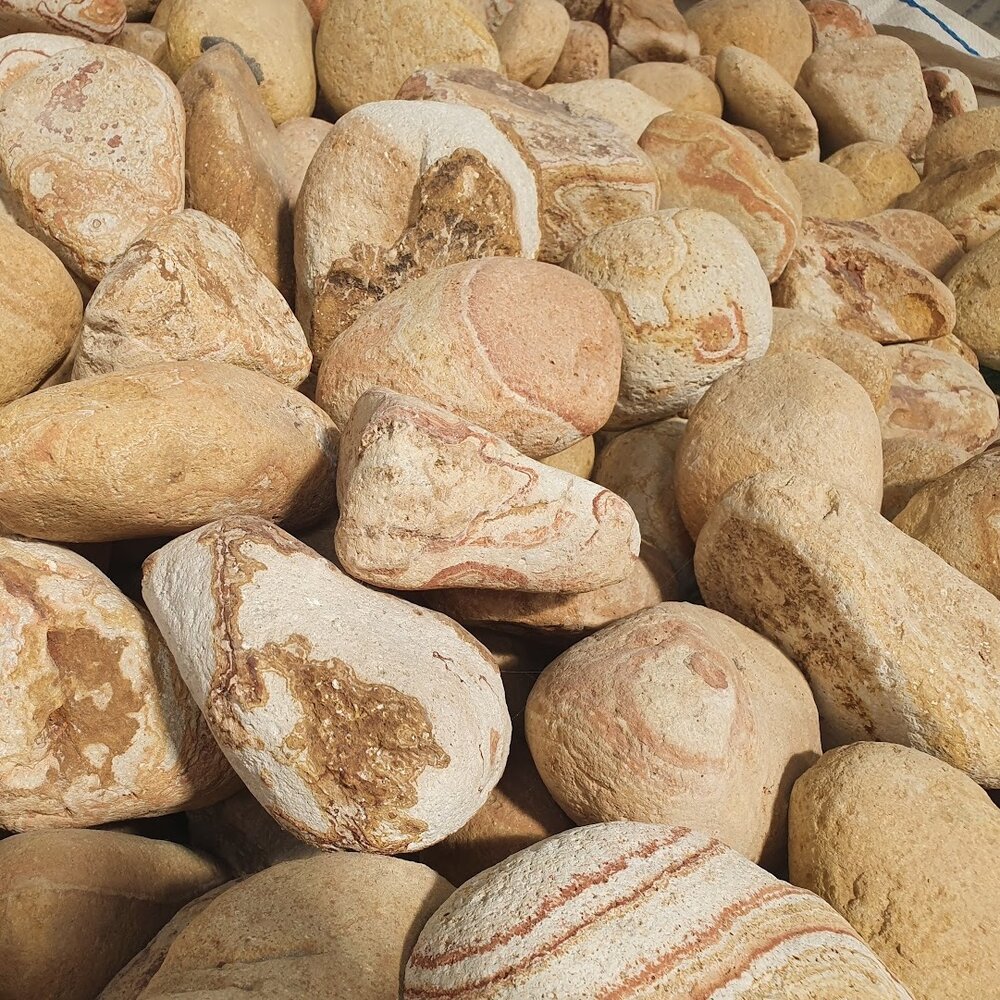 Rainbow Decorative Sandstone Pebbles 20 kg for Garden and Yard