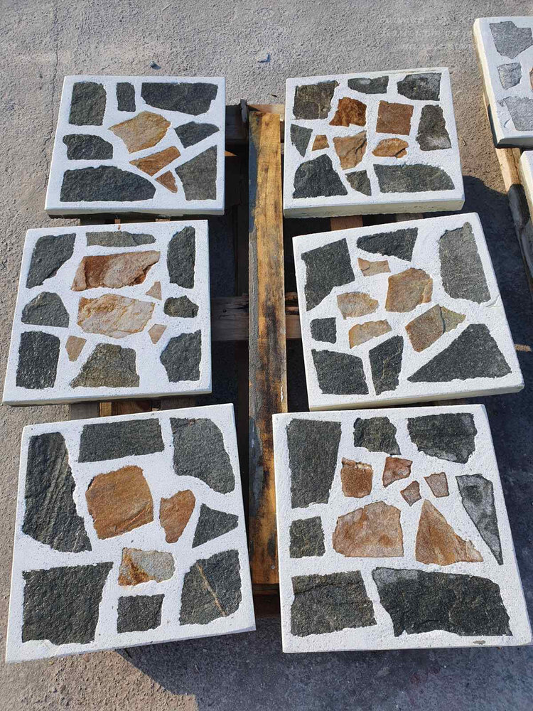 White Standard Outdoor Paving Tile with Natural Gneiss - Price per Piece