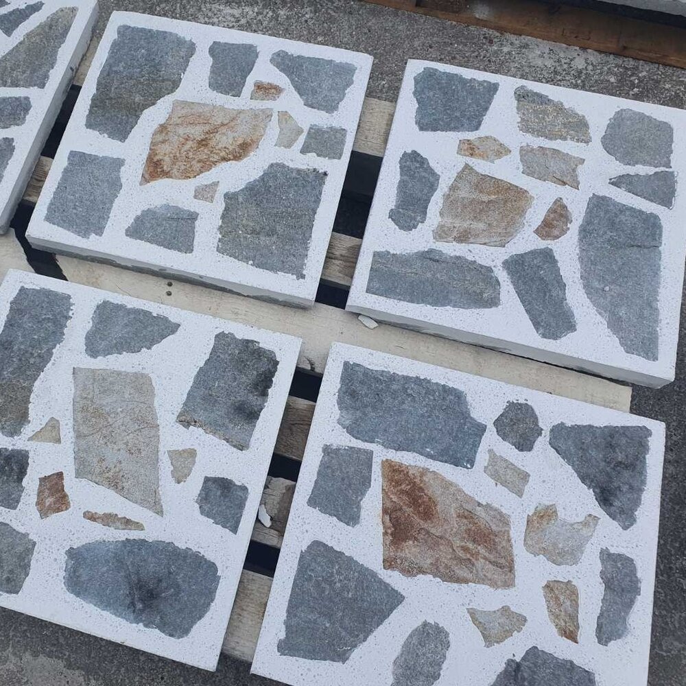 White Standard Outdoor Paving Tile with Natural Gneiss - Price per Piece