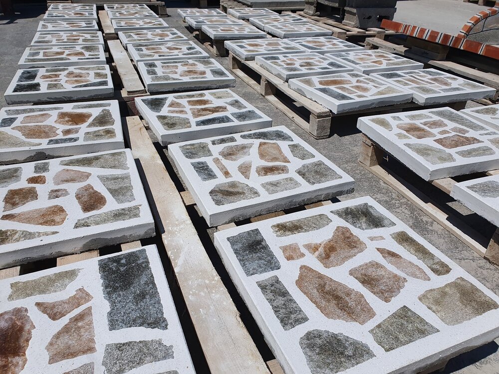 White Standard Outdoor Paving Tile with Natural Gneiss - Price per Piece