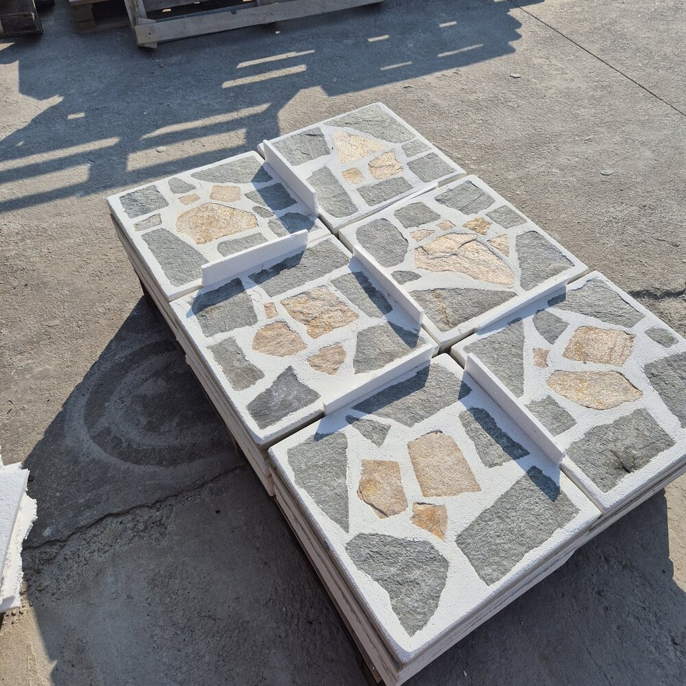 White Standard Outdoor Paving Tile with Natural Gneiss - Price per Piece