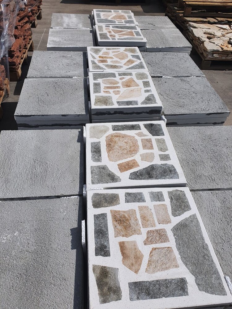 White Standard Outdoor Paving Tile with Natural Gneiss - Price per Piece
