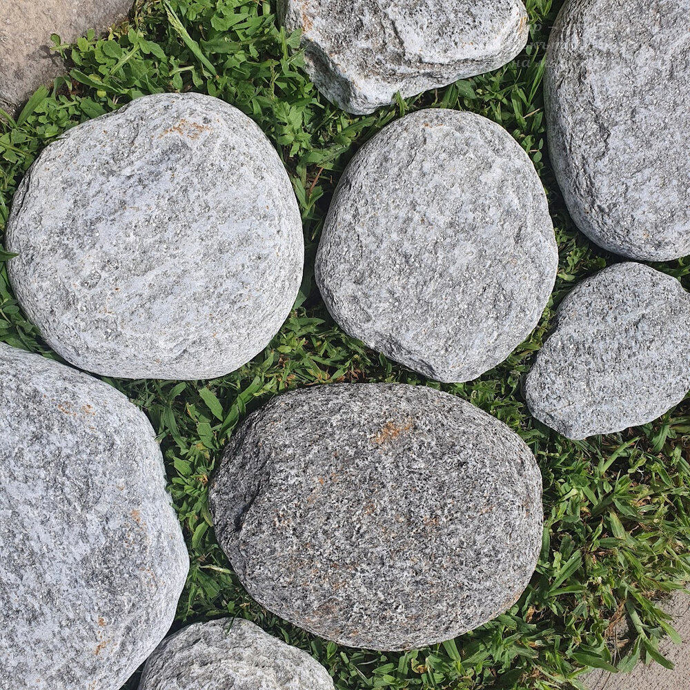 Flat Natural Gneiss River Stone Slabs - 1 Ton