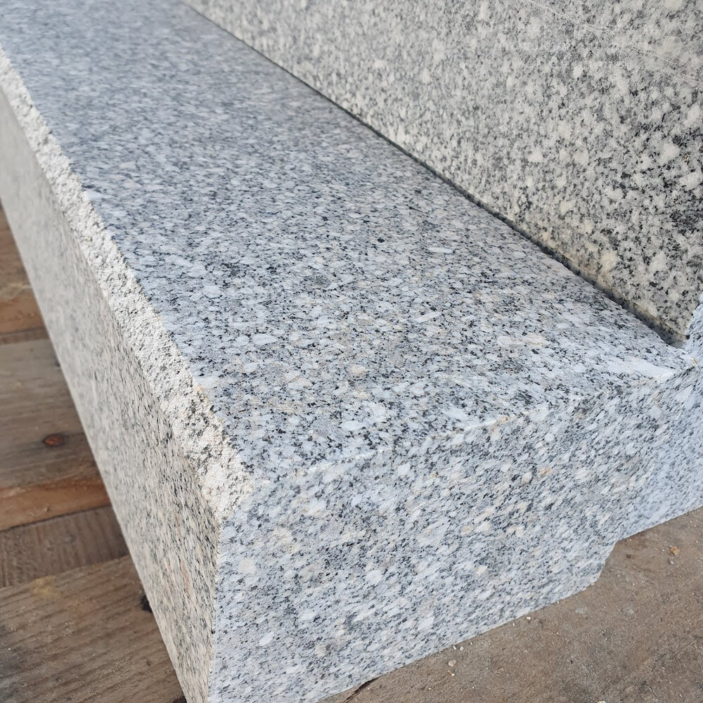 Hera Grey Granite Kerb 10 x 15 x 50 cm with 1 cm Chamfer