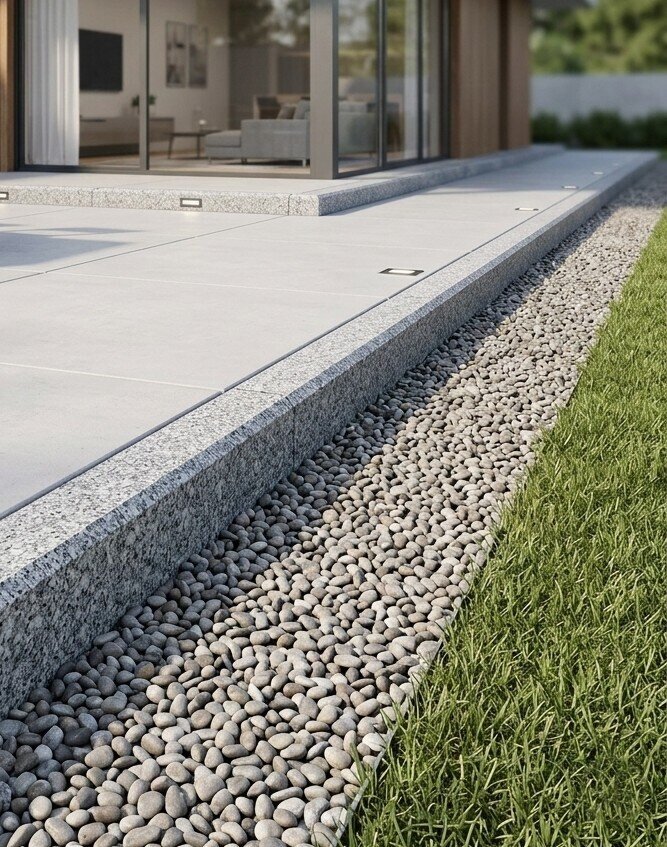 Hera Grey Granite Kerb 10 x 15 x 50 cm with 1 cm Chamfer