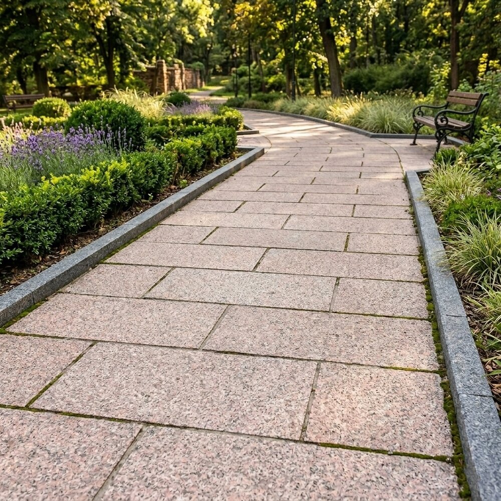 Hera Grey Granite Kerb 10 x 15 x 50 cm with 1 cm Chamfer