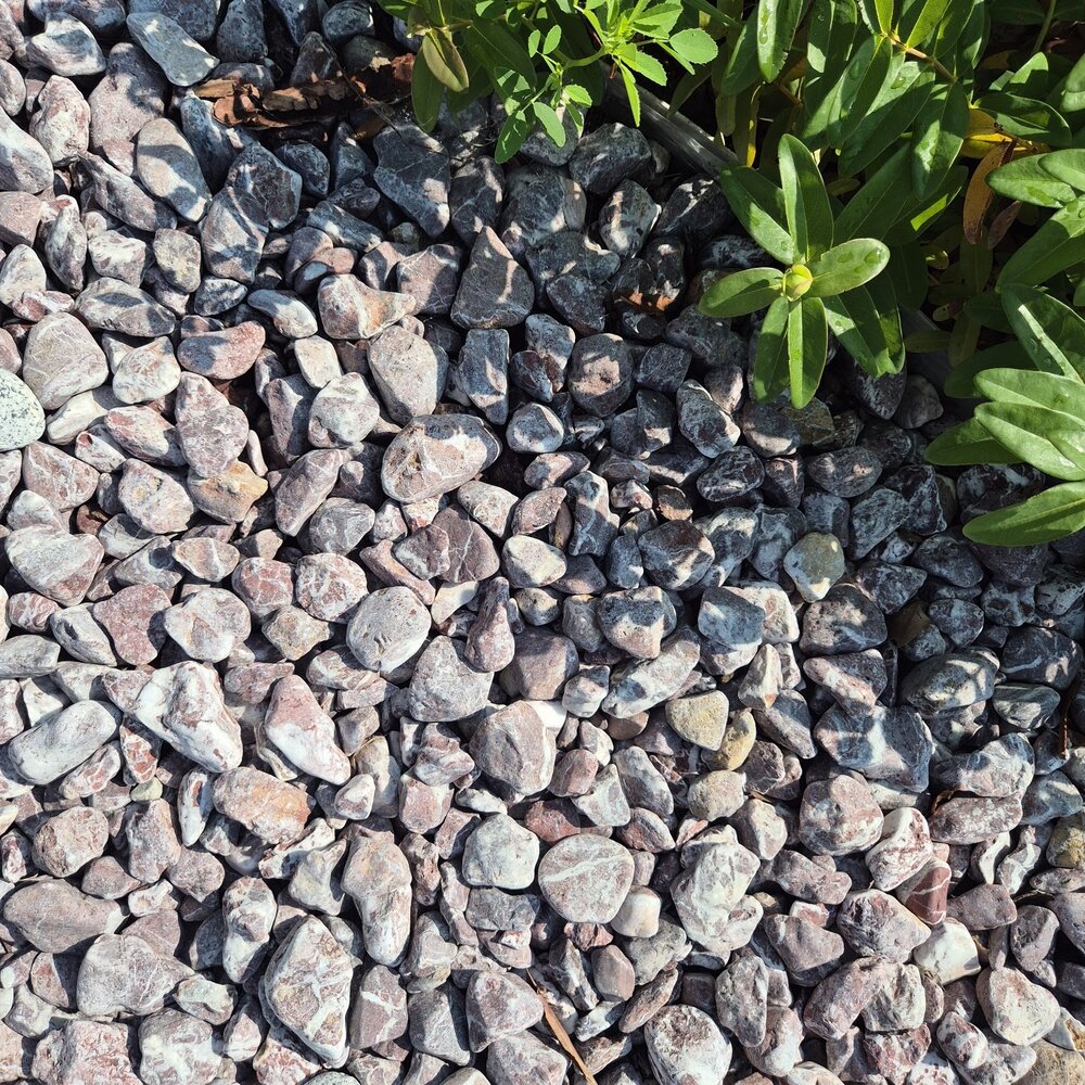 Red Decorative Marble Stones 1 Ton for Garden and Yard