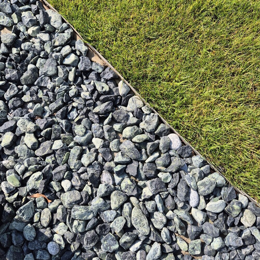 Green Decorative Marble Stones 20 kg for Garden and Yard