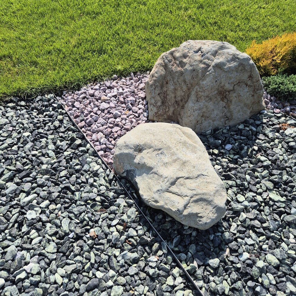 Green Decorative Marble Stones 1 Ton for Garden and Yard